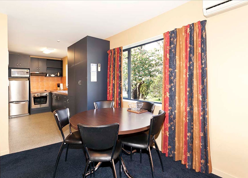 kitchen and dining area of 2-bedroom apartment