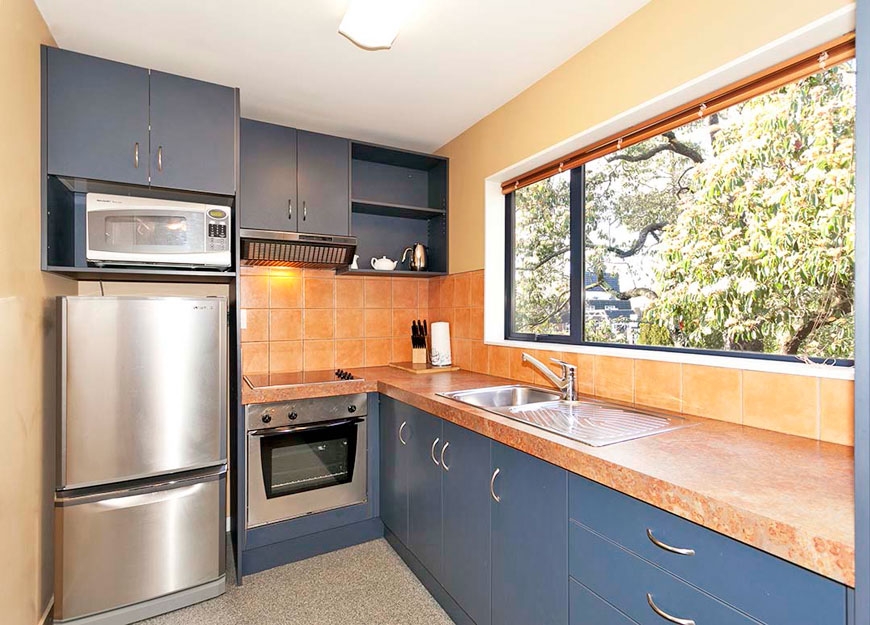 fully-equipped kitchen with modern appliances